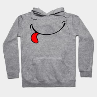 Tongue out - Funny Face Mouth Hoodie